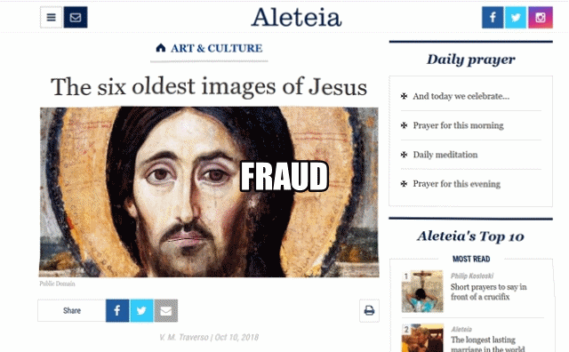 NOT The Six Oldest Images of Jesus